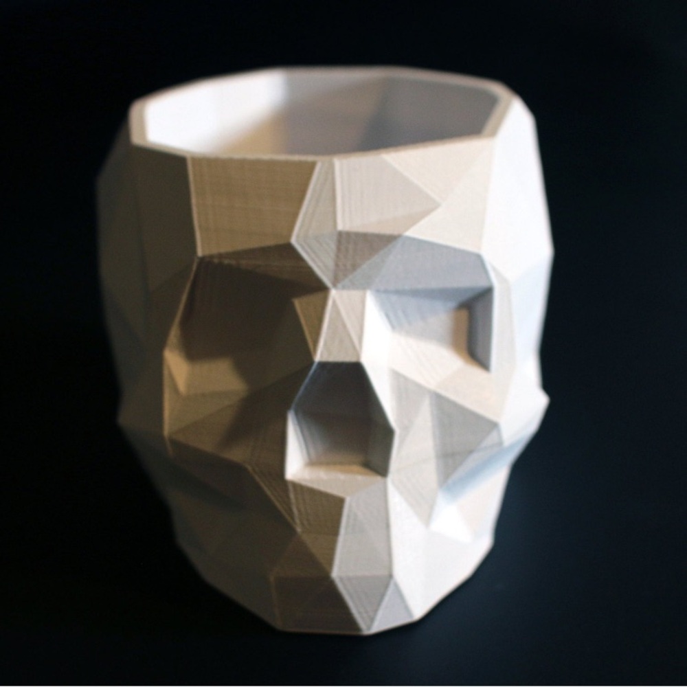 💀 3D Skull Planter, make up brush, desk supply, utensils holder